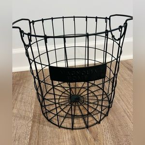 Magnolia Home black metal decorative or storage basket